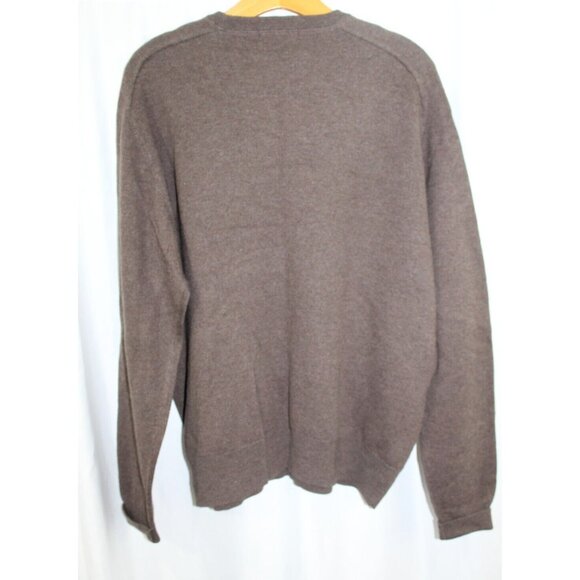Kirkland Mens Brown Wool Cotton Blend Pullover Crew Neck Sweater XL - Picture 4 of 5